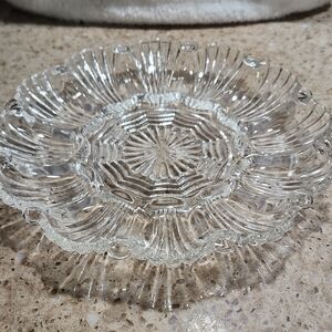 Anchor Hocking Clear Glass Egg Platter - Dozen Eggs